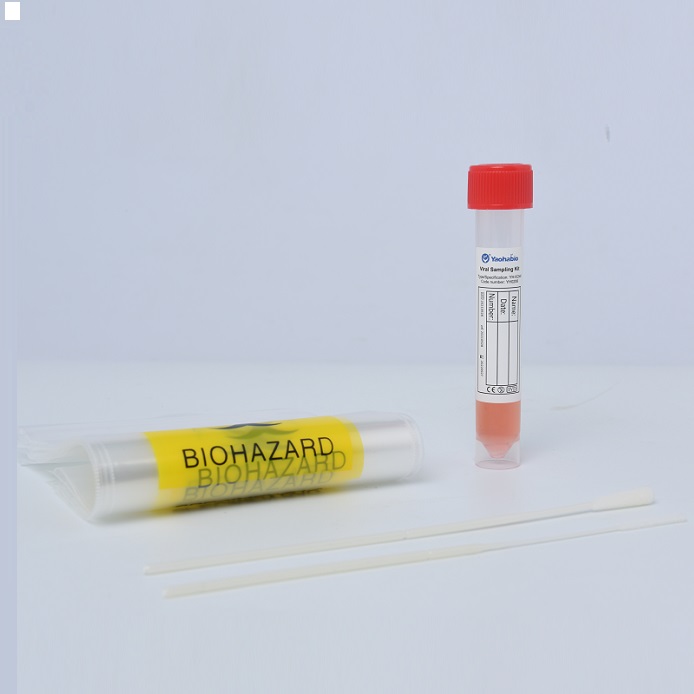 Kit de muestreo viral de extracción de ácido nucleico médico para hisopo de garganta